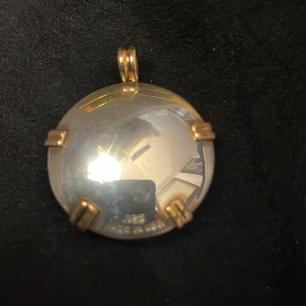 Vintage 925 Silver and Brass Bio Electric Energy Protector shield